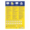 Etikett AVERY 3474-200 70X37mm univerzális 4800 címke/doboz 200+20 ív/doboz