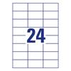 Etikett AVERY 3474 70x37mm univerzális 2400 címke/doboz 100 ív/doboz