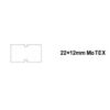 Árazószalag MOTEX 22x12mm perforált fehér 50 tekercs/csomag
