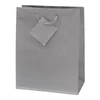 Dísztasak CREATIVE Special Simple M 18x23x10 cm egyszínű ezüst zsinórfüles