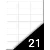 Etikett FORTUNA 63,5x38,1mm univerzális 2100 címke/doboz 100 ív/doboz