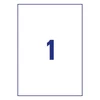 Etikett AVERY L4775-100 210x297 mm fehér időjárásálló 100 címke/doboz 100 ív/doboz