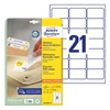 Etikett AVERY L6023REV-25 63,5X38,1 univerzális visszaszedhető 25+5 ív/doboz