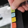 Jelölőcímke DJOIS öntapadós műanyag 12x40 mm vegyes színek 48 darabos
