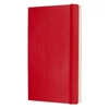Notesz vonalas MOLESKINE QP616F2 "L" puhafedeles skarlát piros