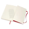 Notesz vonalas MOLESKINE QP616F2 "L" puhafedeles skarlát piros