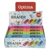 Radír OPTIMA neon 24 darabos