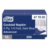 Szalvéta TORK Advanced 477825  2 rétegű 24x24 cm 1/4 hajtogatott kék