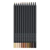 Színes ceruza FABER-CASTELL Black Edition háromszögletű bőrszínű 12 darabos