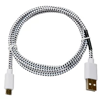 Adatkábel HAMA Micro-USB szövet 1m fehér Adatkábel HAMA Micro-USB szövet 1m fehér