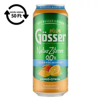 Alkoholmentes sör GÖSSER Natur-Zitrone mangó-citrom 0% 500 ml DRS
