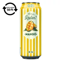 Alkoholmentes sör PÉCSI RADLER mangó 0,0% 500 ml DRS