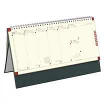 Asztali naptár kép nélküli TOPTIMER C051 álló sárga lapos zöld 2026.