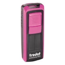 Bélyegző TRODAT Pocket Printy 9512 zseb rózsa ház fekete párna Bélyegző TRODAT Pocket Printy 9512 zseb rózsa ház fekete párna