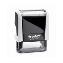 Bélyegző TRODAT Printy 4.0 4911 fehér ház fekete párna Bélyegző TRODAT Printy 4.0 4911 fehér ház fekete párna