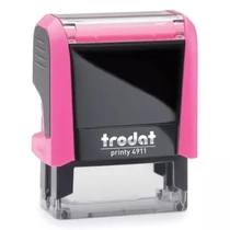 Bélyegző TRODAT Printy 4.0 4911 neon-rózsa  ház kék párna Bélyegző TRODAT Printy 4.0 4911 neon-rózsa  ház kék párna
