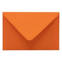 Boríték színes KASKAD LC/6 enyvezett 114x162mm 48 narancs 50 darabos