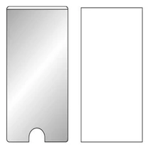 Címketartó tok DJOIS öntapadós gerincjelölő betétlappal 55x150 mm 6 darabos