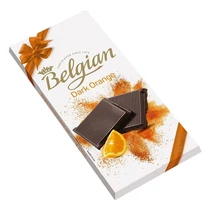 Csokoládé BELGIAN Dark Orange narancsos étcsokoládé 100 g
