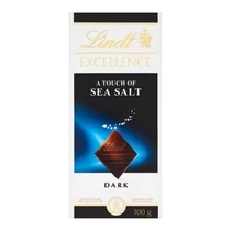 Csokoládé LINDT Excellence Sea Salt tengeri sós étcsokoládé 100 g