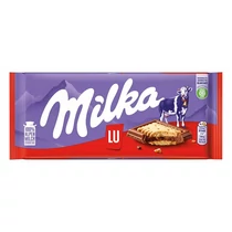 Csokoládé MILKA Alpesi tejcsokoládés-Kekszes 87 g