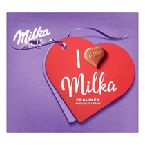 Csokoládé MILKA ILoveMilka mogyorókrémes 165 g