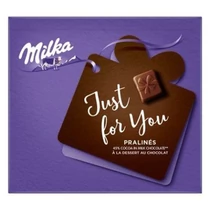 Csokoládé MILKA JustForYou praliné kakaós krémtöltelékkel 110 g