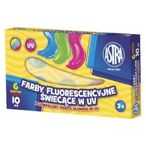Dekorfesték ASTRA fluoreszkáló színek 6 darabos