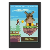 Diák zsebkönyv TOPTIMER papírborító B/6 heti 120x170mm Táblagép 2025-2026