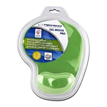 Egéralátét zselés csuklótámasszal ESPERANZA zöld Egéralátét zselés csuklótámasszal ESPERANZA zöld