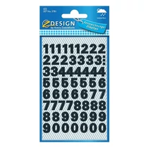 Etikett AVERY 3781 időjárásálló öntapadós számok fekete 2 íves Etikett AVERY 3781 időjárásálló öntapadós számok fekete 2 íves