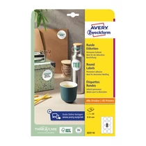 Etikett AVERY L6227-10  65 mm univerzális kör 10 íves Etikett AVERY L6227-10  65 mm univerzális kör 10 íves