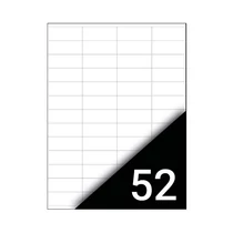 Etikett FORTUNA 52,5x21,2mm univerzális 5200 címke/doboz 100 ív/doboz Etikett FORTUNA 52,5x21,2mm univerzális 5200 címke/doboz 100 ív/doboz