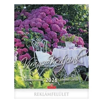 Falinaptár CSG 300x340mm álló Virágzó kertjeink 2026. Falinaptár CSG 300x340mm álló Virágzó kertjeink 2026.