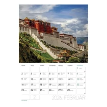 Falinaptár LIZZY CARD A/4 álló A világ csodái 2026. Falinaptár LIZZY CARD A/4 álló A világ csodái 2026.