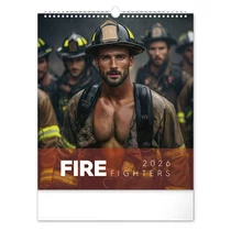 Falinaptár REALSYSTEM 300x340mm álló Firefighters 2026. Falinaptár REALSYSTEM 300x340mm álló Firefighters 2026.