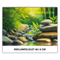 Falinaptár REALSYSTEM 460x320mm fekvő Meditáció 2026. Falinaptár REALSYSTEM 460x320mm fekvő Meditáció 2026.