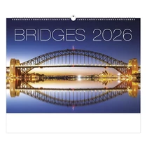 Falinaptár TOPTIMER T092 450x315mm fekvő Bridges 2026. Falinaptár TOPTIMER T092 450x315mm fekvő Bridges 2026.