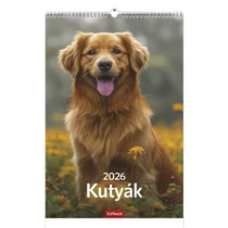 Falinaptár TOPTIMER T094 220x330mm álló Kutyák 2026. Falinaptár TOPTIMER T094 220x330mm álló Kutyák 2026.