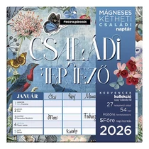 Falinaptár mágneses LIZZY CARD 220x220mm 2 hetes Anyu tervezője Scrapbook Style 2026. Falinaptár mágneses LIZZY CARD 220x220mm 2 hetes Anyu tervezője Scrapbook Style 2026.