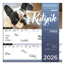 Falinaptár mágneses LIZZY CARD 220x220mm 2 hetes Kutyák 2026. Falinaptár mágneses LIZZY CARD 220x220mm 2 hetes Kutyák 2026.