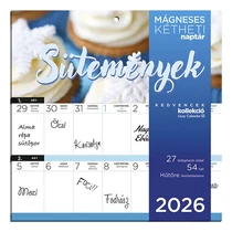 Falinaptár mágneses LIZZY CARD 220x220mm 2 hetes Sütemények 2026. Falinaptár mágneses LIZZY CARD 220x220mm 2 hetes Sütemények 2026.