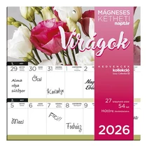 Falinaptár mágneses LIZZY CARD 220x220mm 2 hetes Virágok 2026. Falinaptár mágneses LIZZY CARD 220x220mm 2 hetes Virágok 2026.