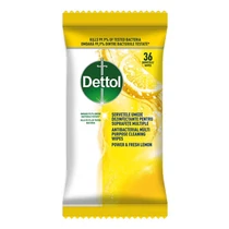 Fertőtlenítő törlőkendő DETTOL Power&Fresh citrom és lime 36 darabos Fertőtlenítő törlőkendő DETTOL Power&Fresh citrom és lime 36 darabos