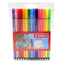 Filctoll STABILO Pen 68 10+5 neon készlet Filctoll STABILO Pen 68 10+5 neon készlet