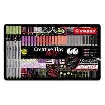 Flictoll STABILO Cretive Tips Arty Pasztell fémdobozos 30 darabos Flictoll STABILO Cretive Tips Arty Pasztell fémdobozos 30 darabos