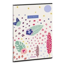 Füzet kockás ARS UNA A/4 40 lapos Extra kapcsos Cream Hibiscus