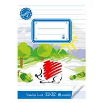 Füzet vonalas ICO Süni A/5 12-32 3. osztályos bekötött sulikész Füzet vonalas ICO Süni A/5 12-32 3. osztályos bekötött sulikész