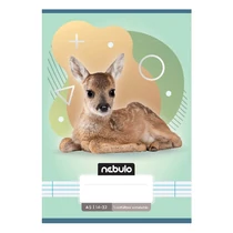 Füzet vonalas NEBULO A/5 32 lapos 14-32 1. osztályos Állatok 16 darabos