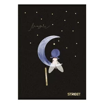 Füzet vonalas STREET A/5 54 lapos Black&Gold